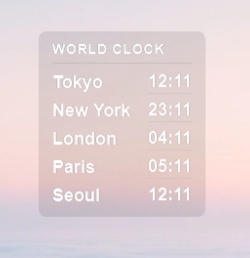 World Clock Mini