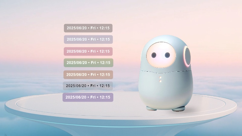 🕒 Date / Day / Time Widget カラフル版(OBS用ウィジェット)