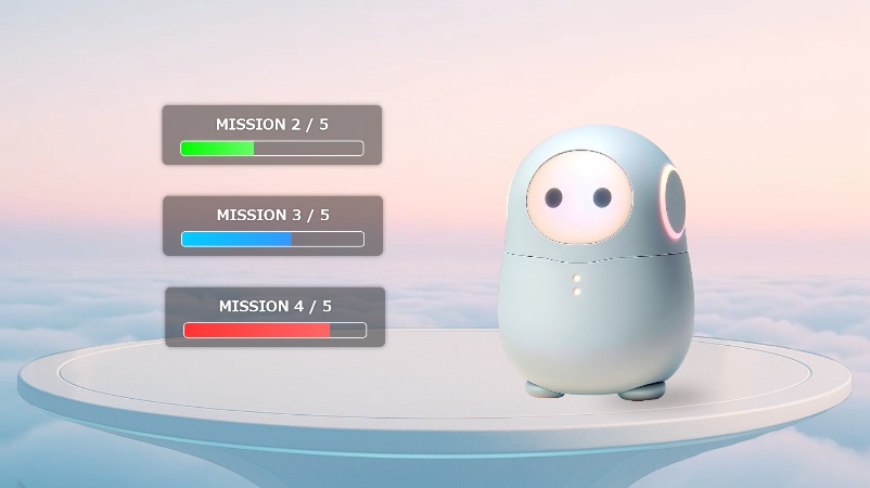 OBS用 ミッション進行バー(横型)3色パック【緑・青・赤】