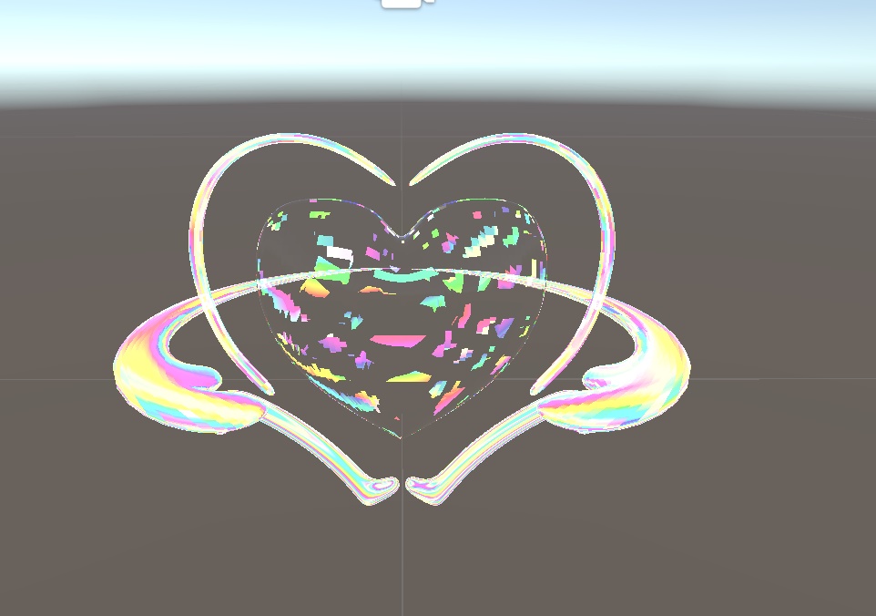 【VRChat想定】回る!!パステルハートアクセサリー