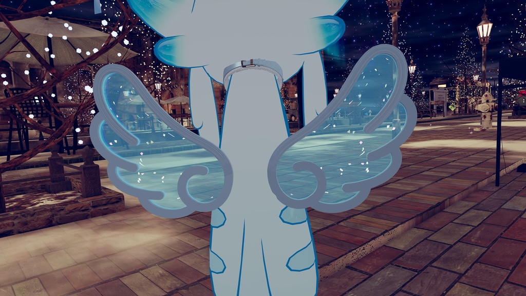 【VRC想定】動く!羽型ヘアピン