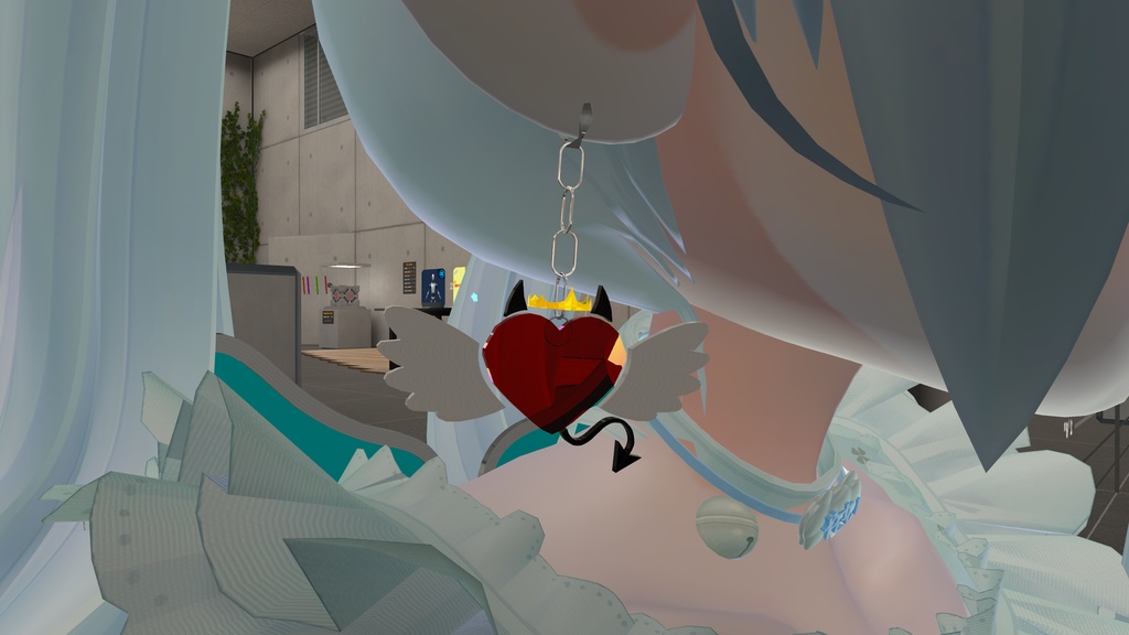 【VRC想定】PhysBone設定済み!!天使・悪魔ピアス