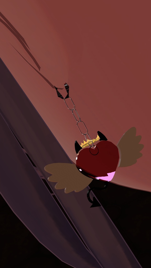 【VRC想定】PhysBone設定済み!!天使・悪魔ピアス