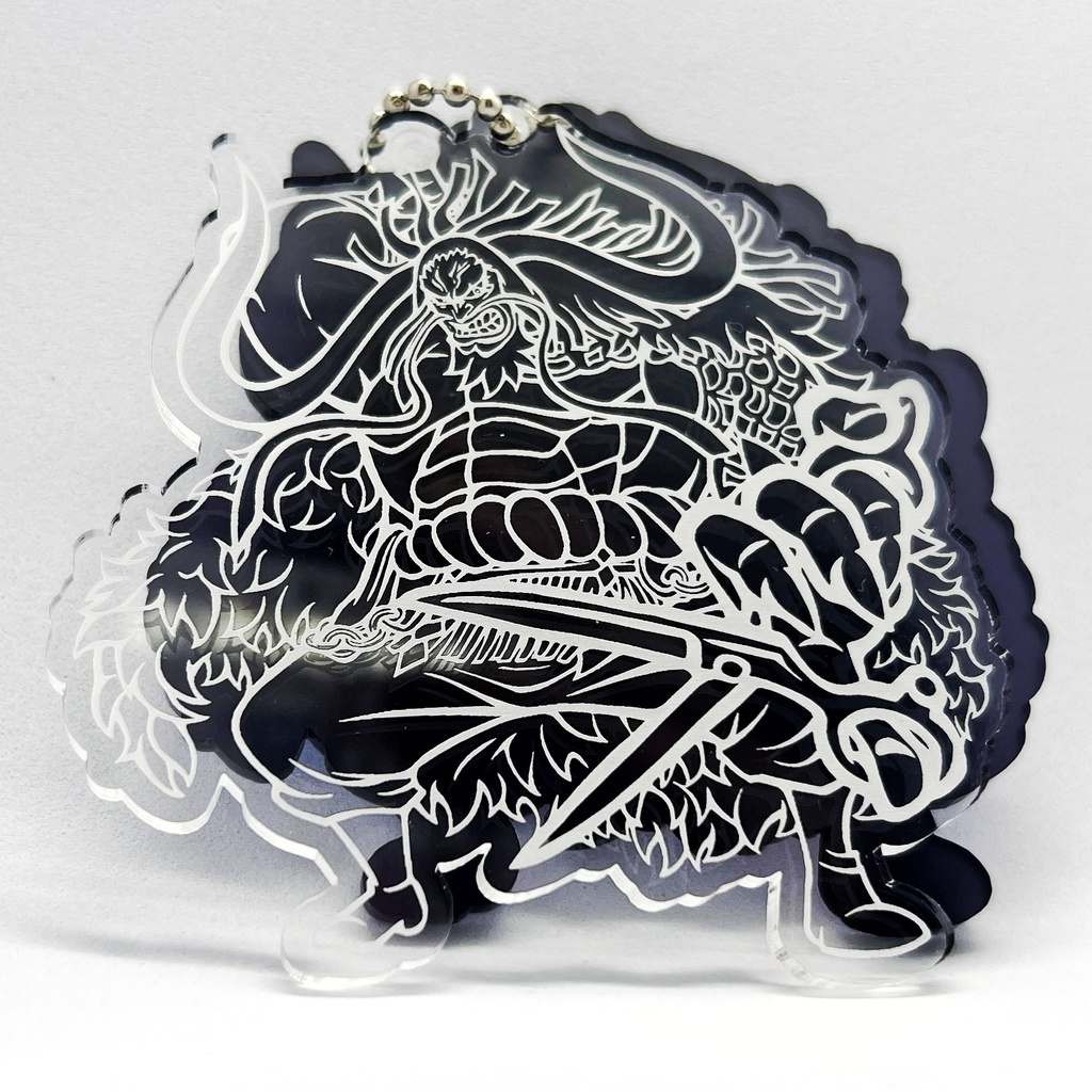 【ワンピ】レーザー彫刻アクキ"カイドウ""ヤマト"