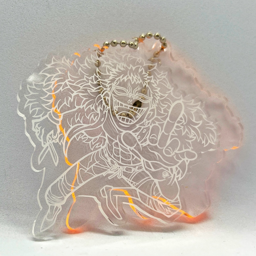 【ワンピ】"ドフラミンゴ"レーザー彫刻アクキ