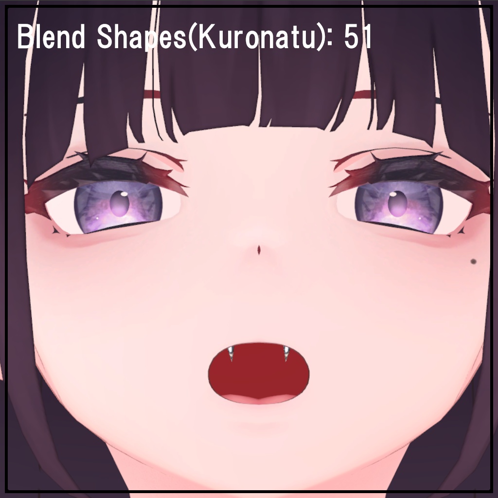 【無料】シンプル牙ピアス【かにぴあっさー販促用】【3アバター対応】