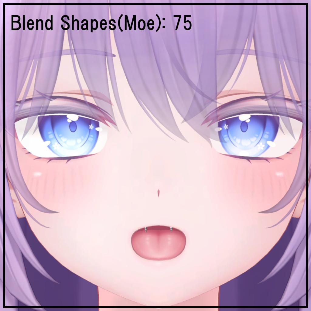 【無料】シンプル牙ピアス【かにぴあっさー販促用】【3アバター対応】