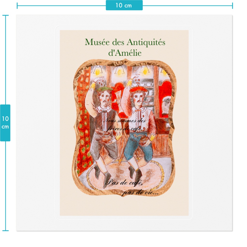 ステッカー コーヒーおじさん