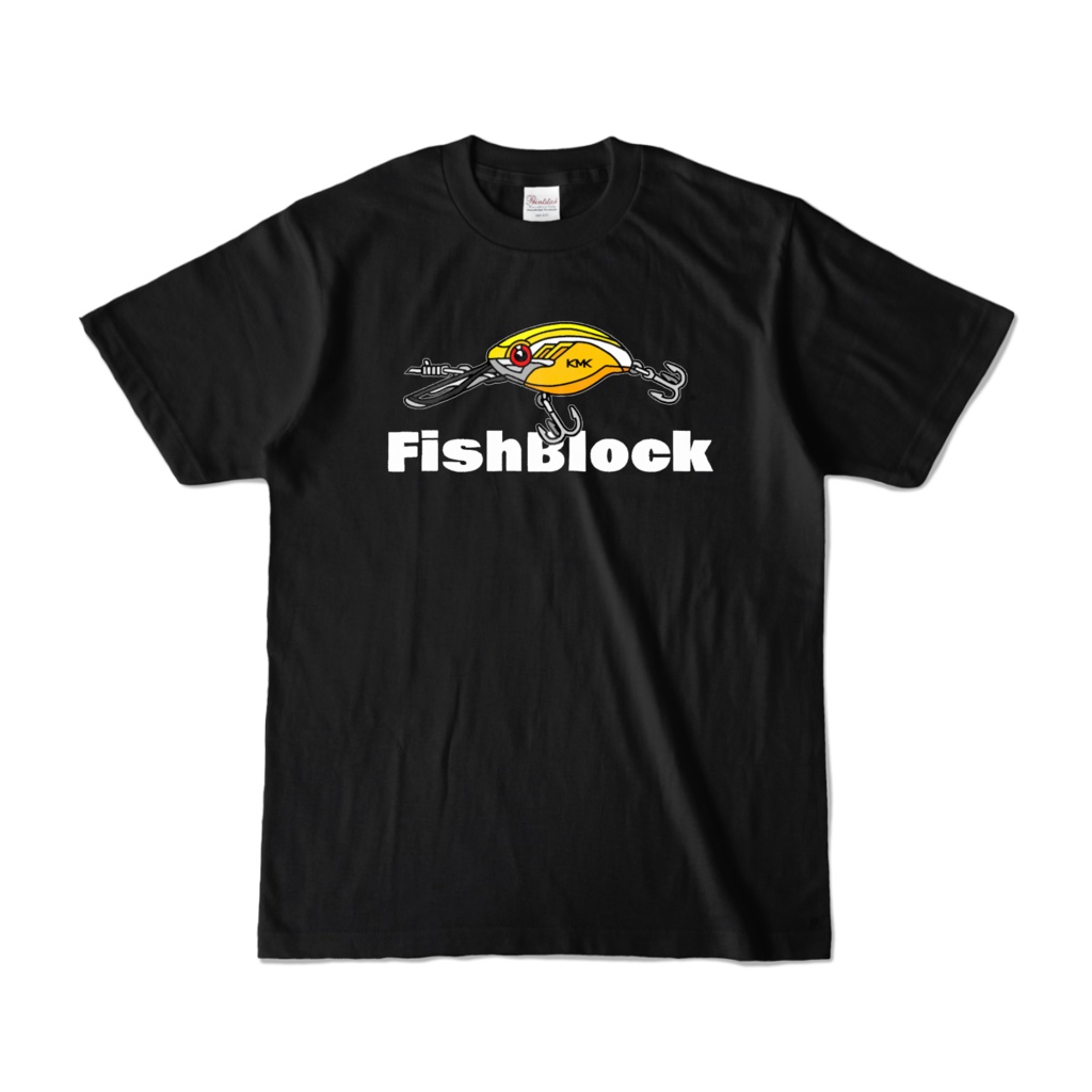 FishBlock【オリジナルTシャツ】クランクベイト - ブラック