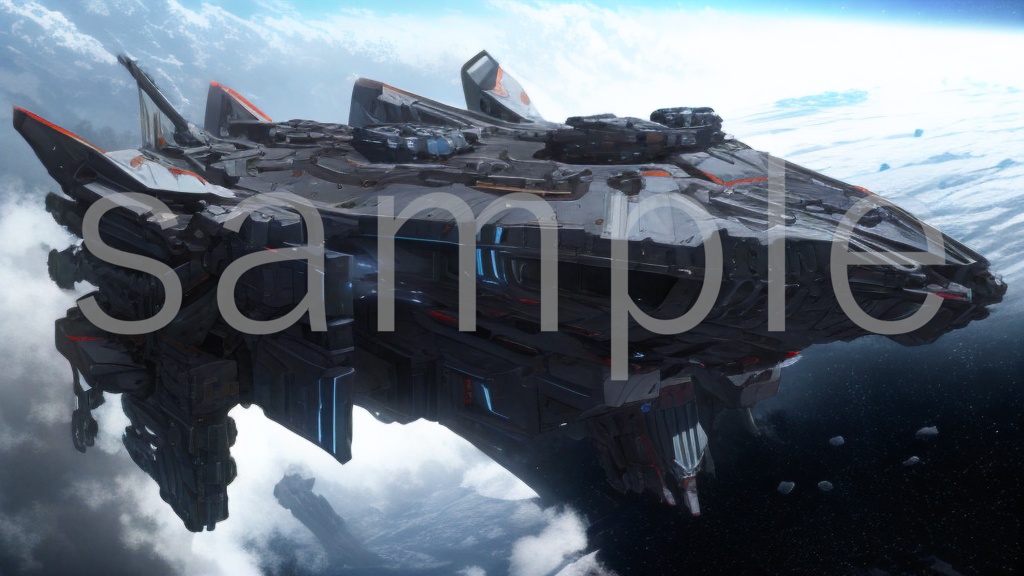 【背景素材】戦火が絶えない未来世界