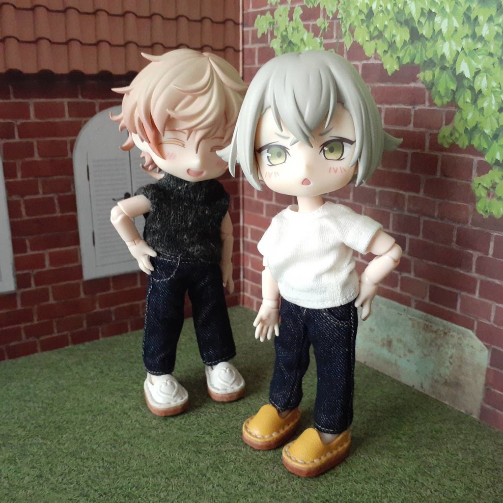 オビツ11 デニム パンツ (なんちゃってポケット/ステッチのみ)