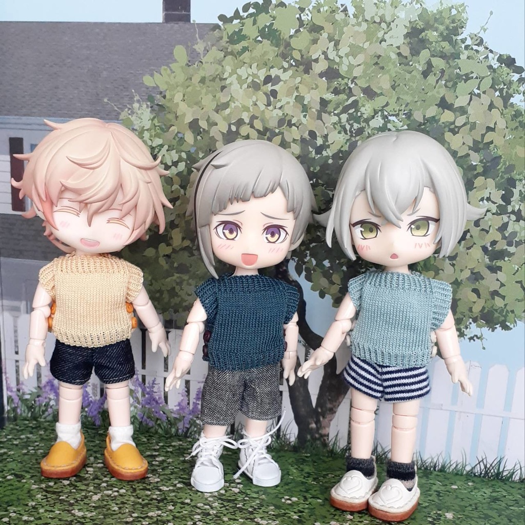 オビツ11 サマーニット(ボタンあり/模様あり)