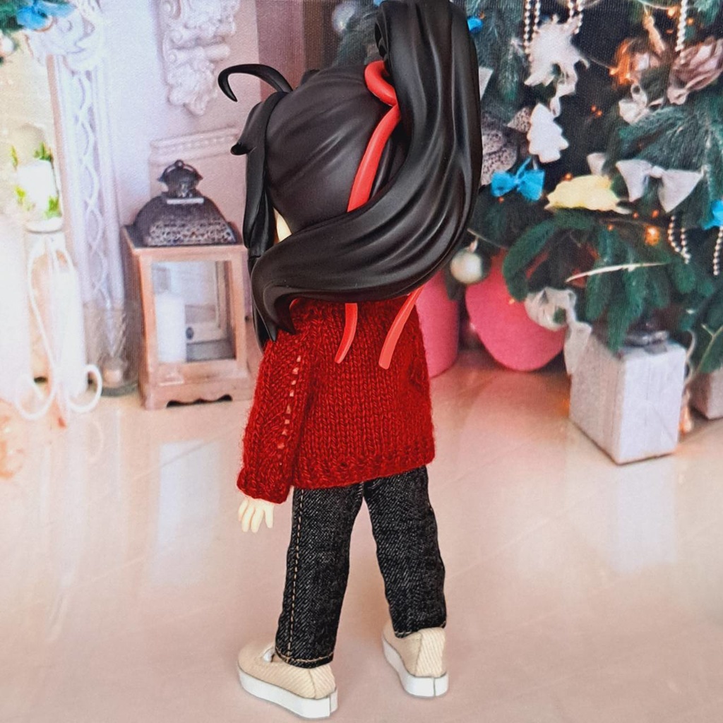 オビツ11用 セーター 菱形/縦縞