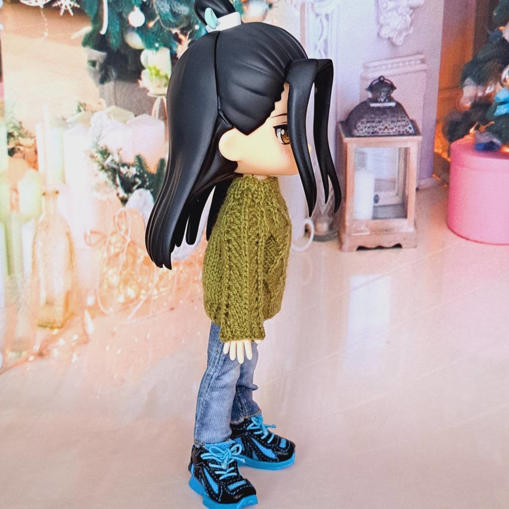 オビツ11用 セーター 菱形/縦縞