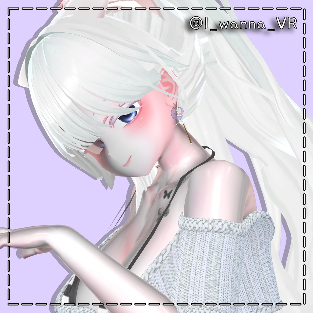 【Twin Crescent】 双月イヤリング