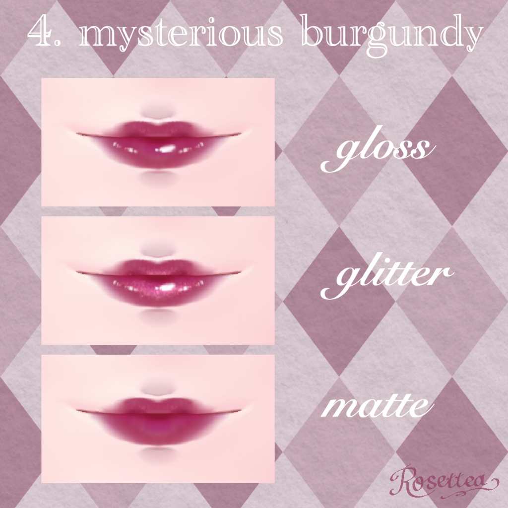 【VRoid】リップテクスチャ 8色セット