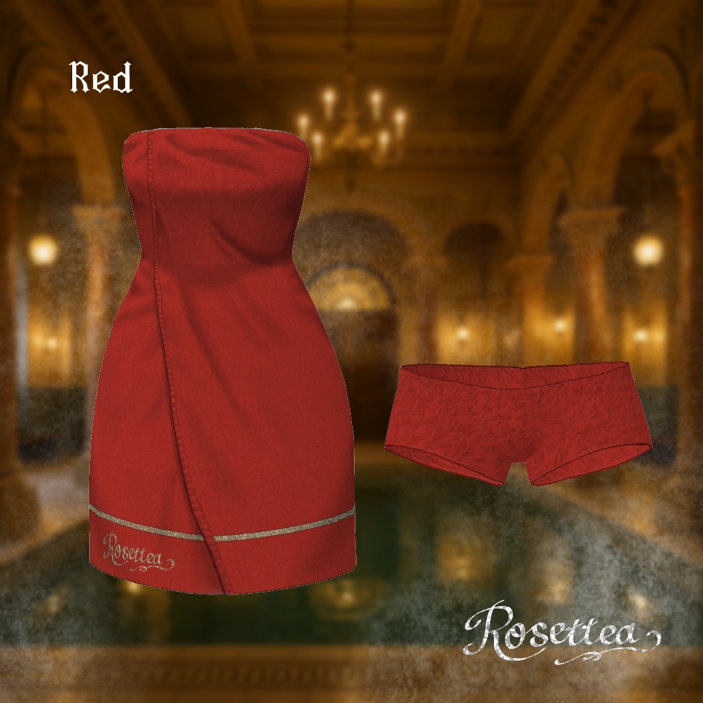 【VRoid】Luxury Bath towel set