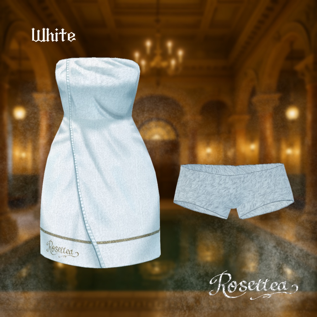 【VRoid】Luxury Bath towel set