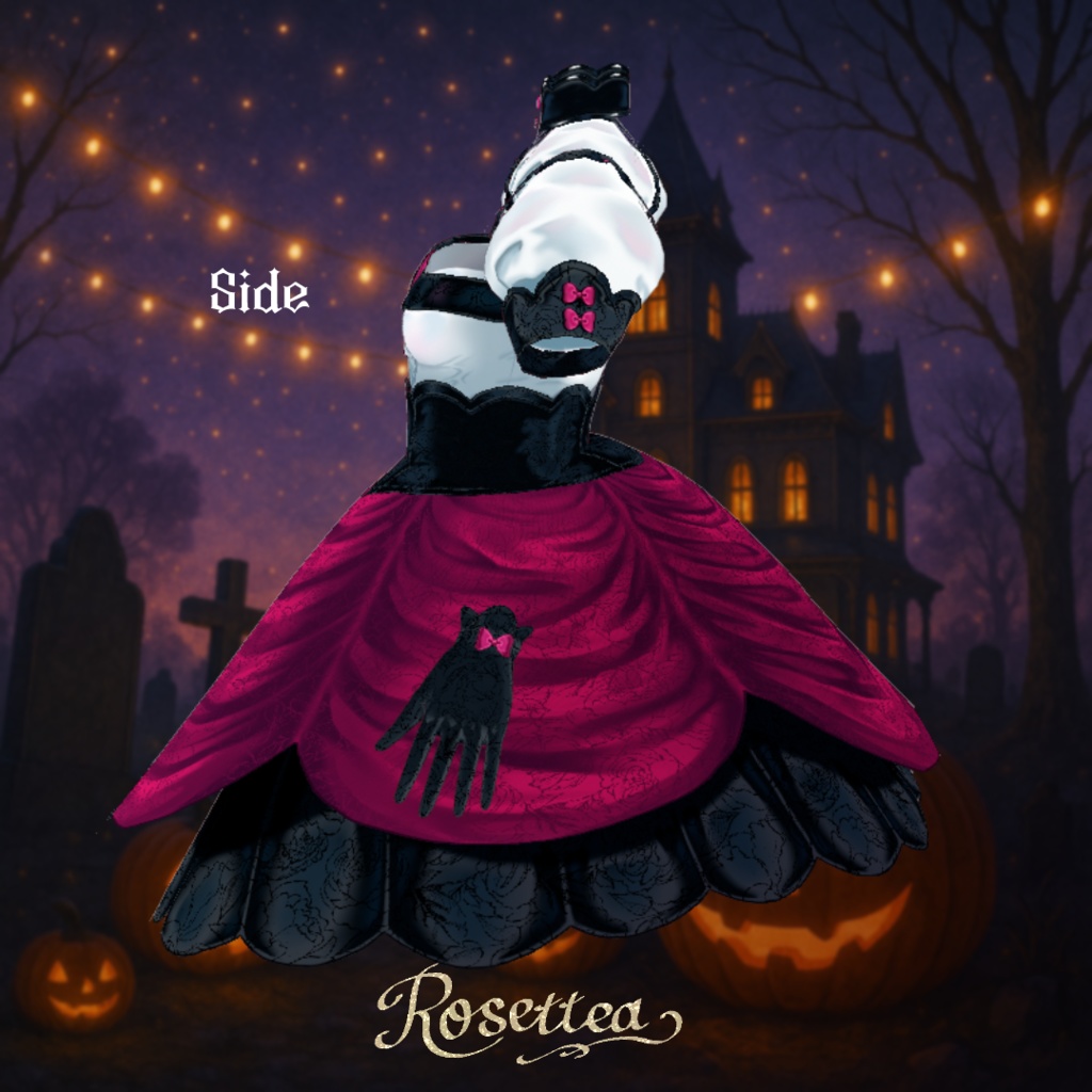 【VRoid】Devil's Ribbon Dress 全5色