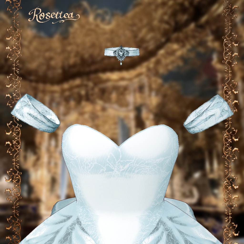 VDP2025ポスター出展中【VRoid】Crimson Rose Dress🌹