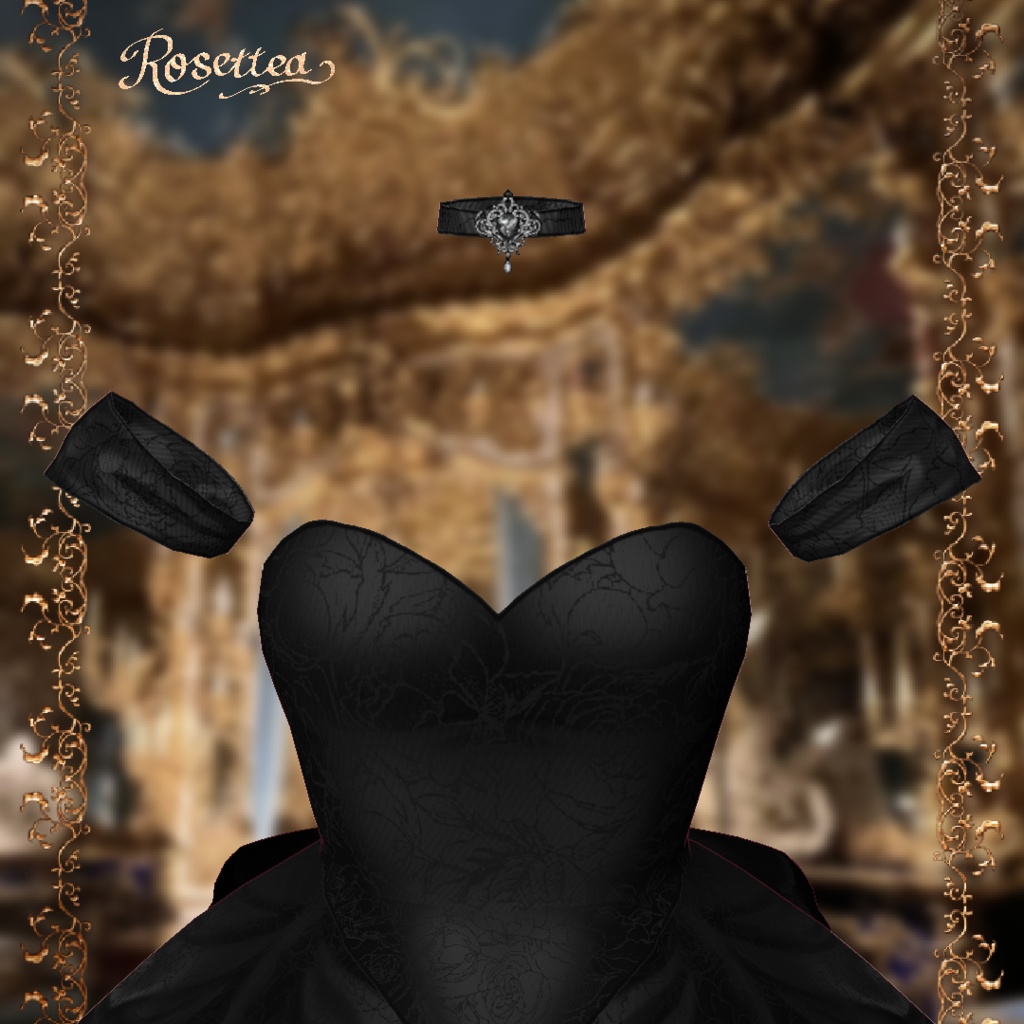 VDP2025ポスター出展中【VRoid】Crimson Rose Dress🌹