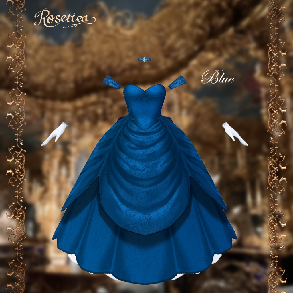 VDP2025ポスター出展中【VRoid】Crimson Rose Dress🌹