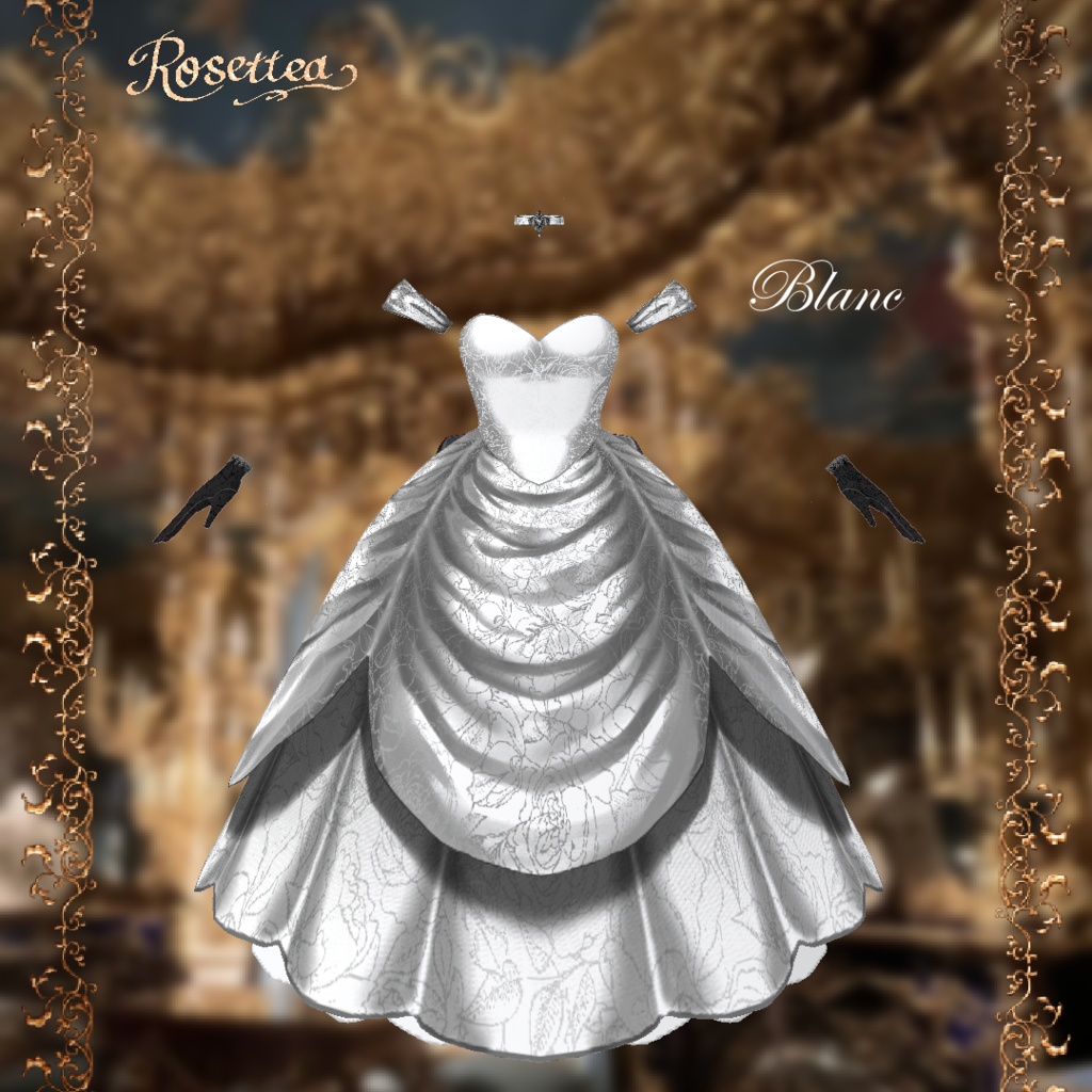 VDP2025ポスター出展中【VRoid】Crimson Rose Dress🌹