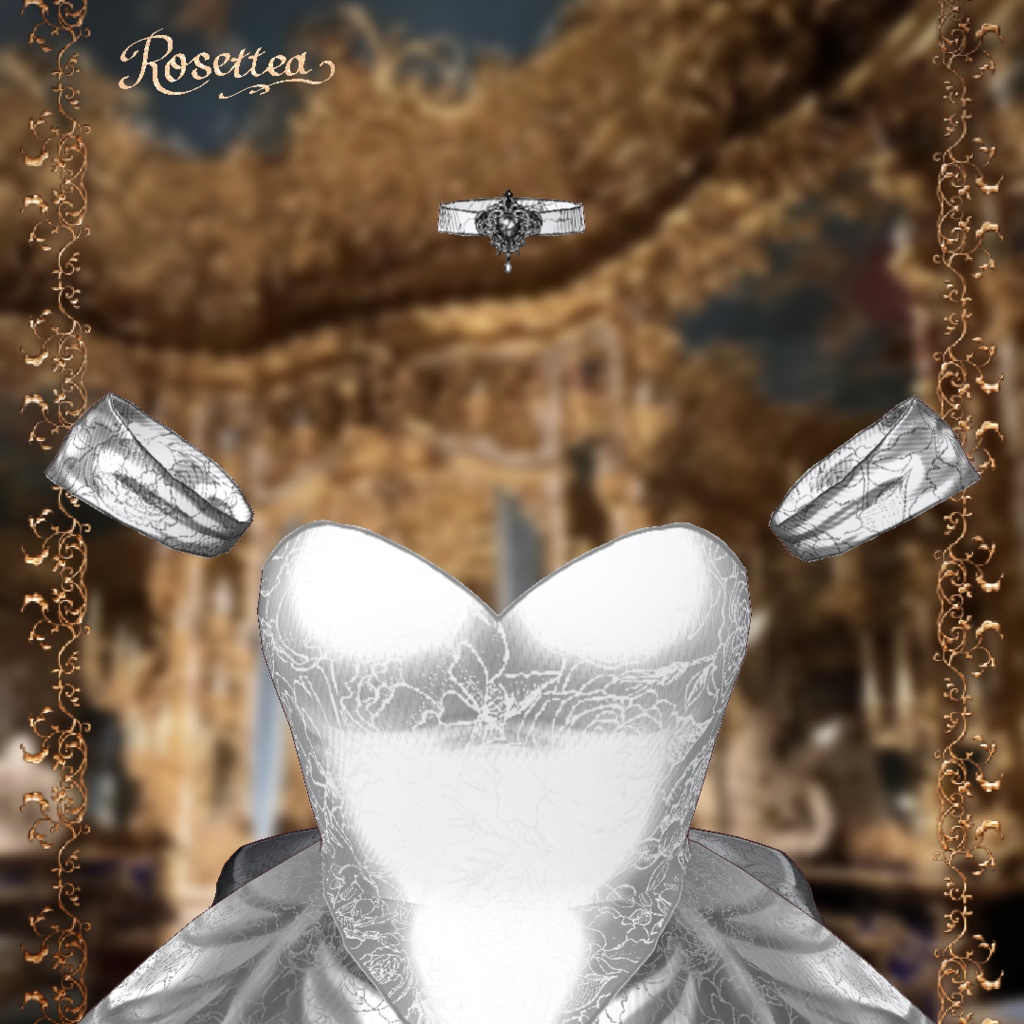 VDP2025ポスター出展中【VRoid】Crimson Rose Dress🌹