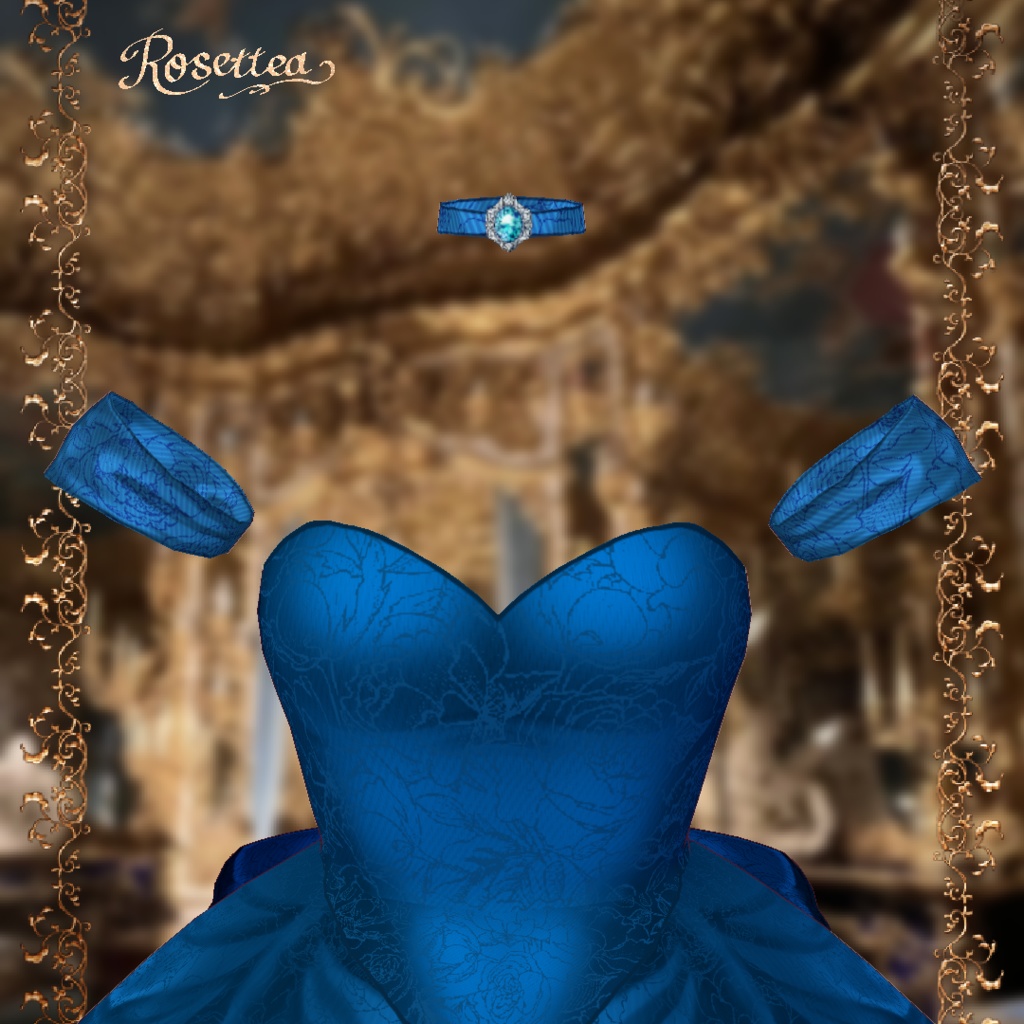 VDP2025ポスター出展中【VRoid】Crimson Rose Dress🌹