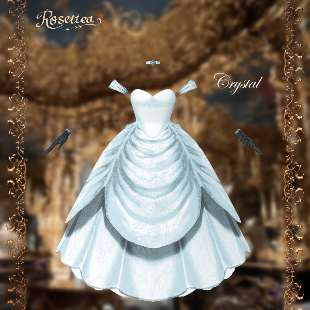 VDP2025ポスター出展中【VRoid】Crimson Rose Dress🌹