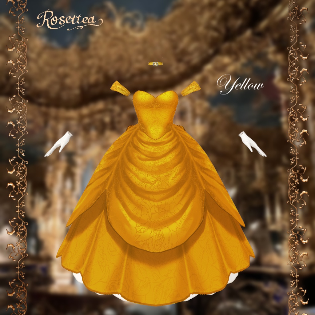 VDP2025ポスター出展中【VRoid】Crimson Rose Dress🌹