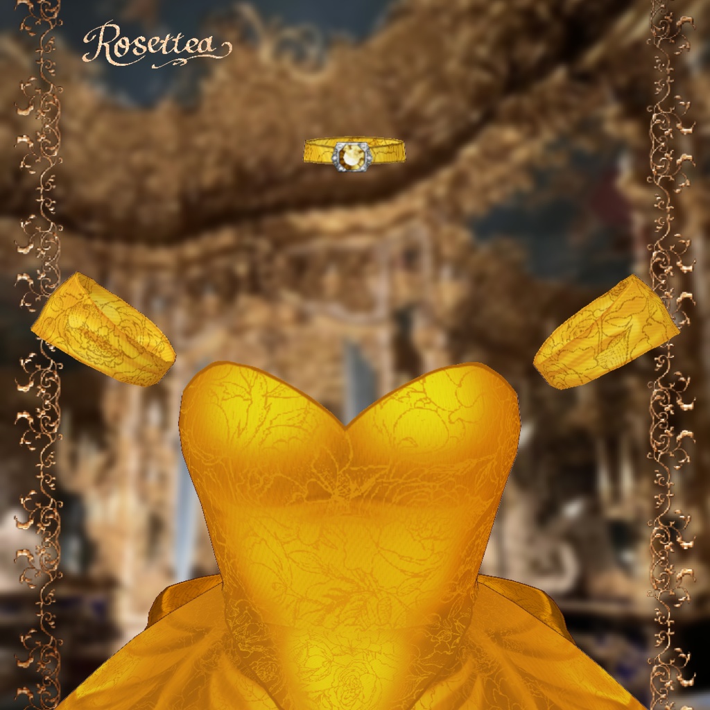 VDP2025ポスター出展中【VRoid】Crimson Rose Dress🌹