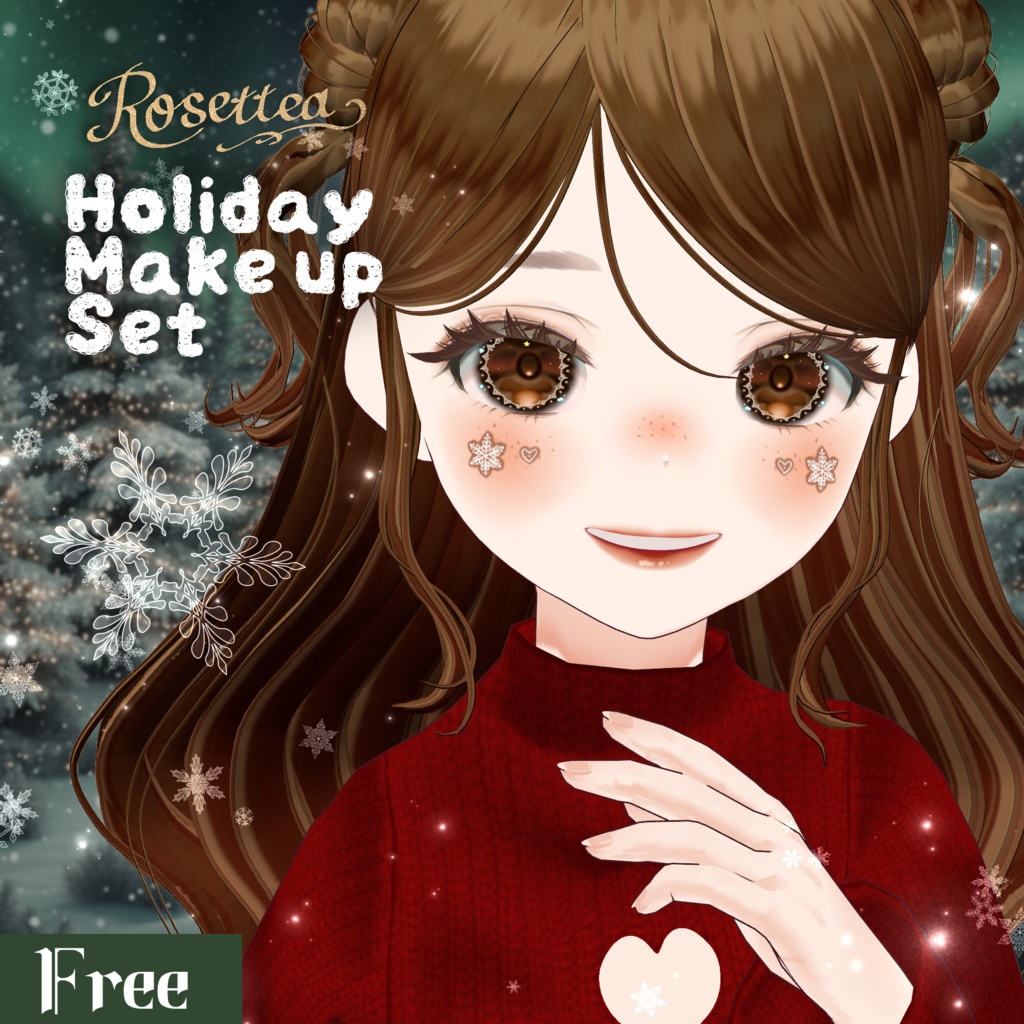 🎄Free🎄【VRoid】Holiday Make up Set
