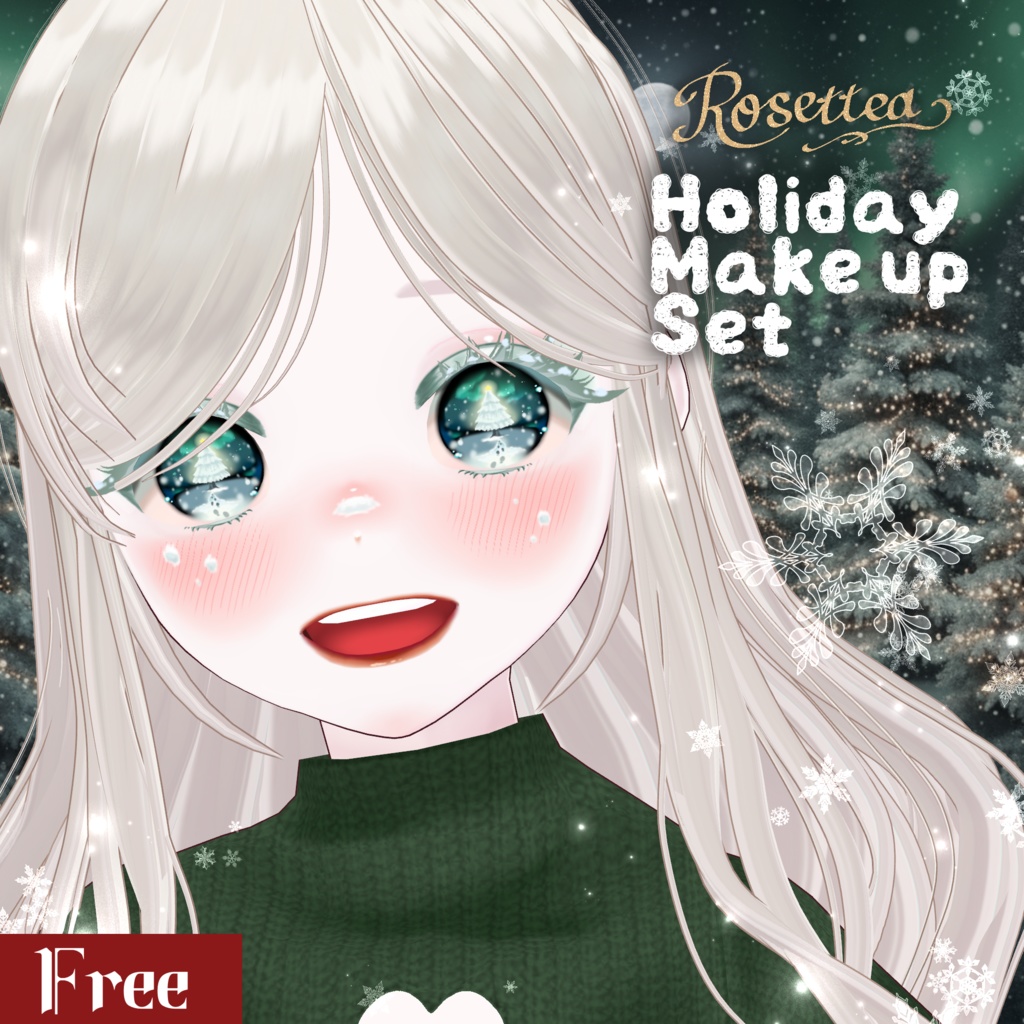 🎄Free🎄【VRoid】Holiday Make up Set