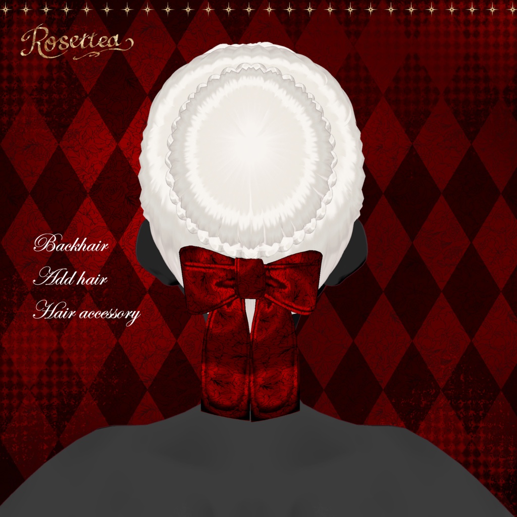 【VRoid】Formal Bun Hairstyle Set