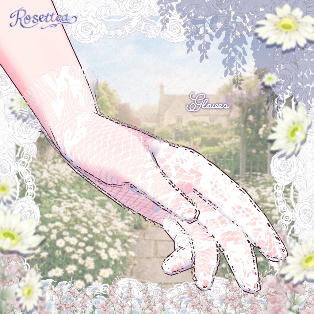 🌷3/31まで全色セット50%OFF🌷【VRoid】Margaret Empire Dress 全10色