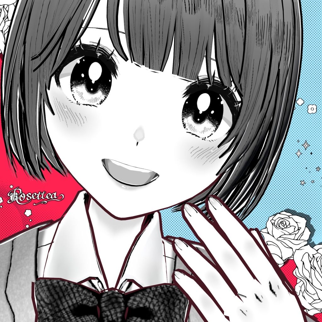 【VRoid正式版】少女漫画ヒロインモデル .VRM形式&.vroid形式