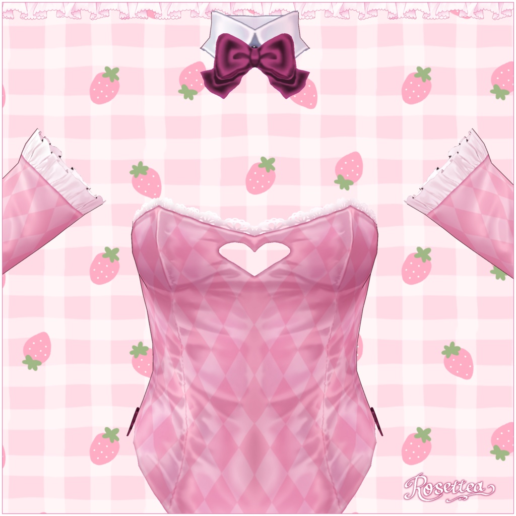 【VRoid】RoseBunnySuit Easter pack🍓