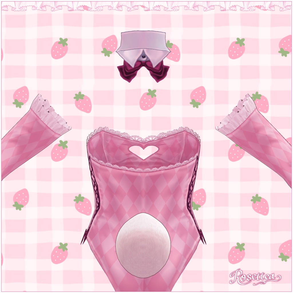 【VRoid】RoseBunnySuit Easter pack🍓