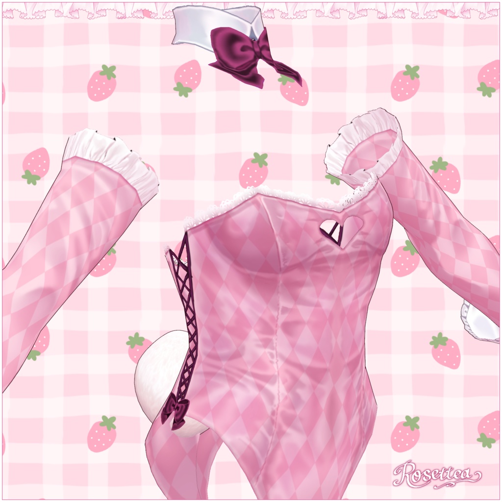 【VRoid】RoseBunnySuit Easter pack🍓