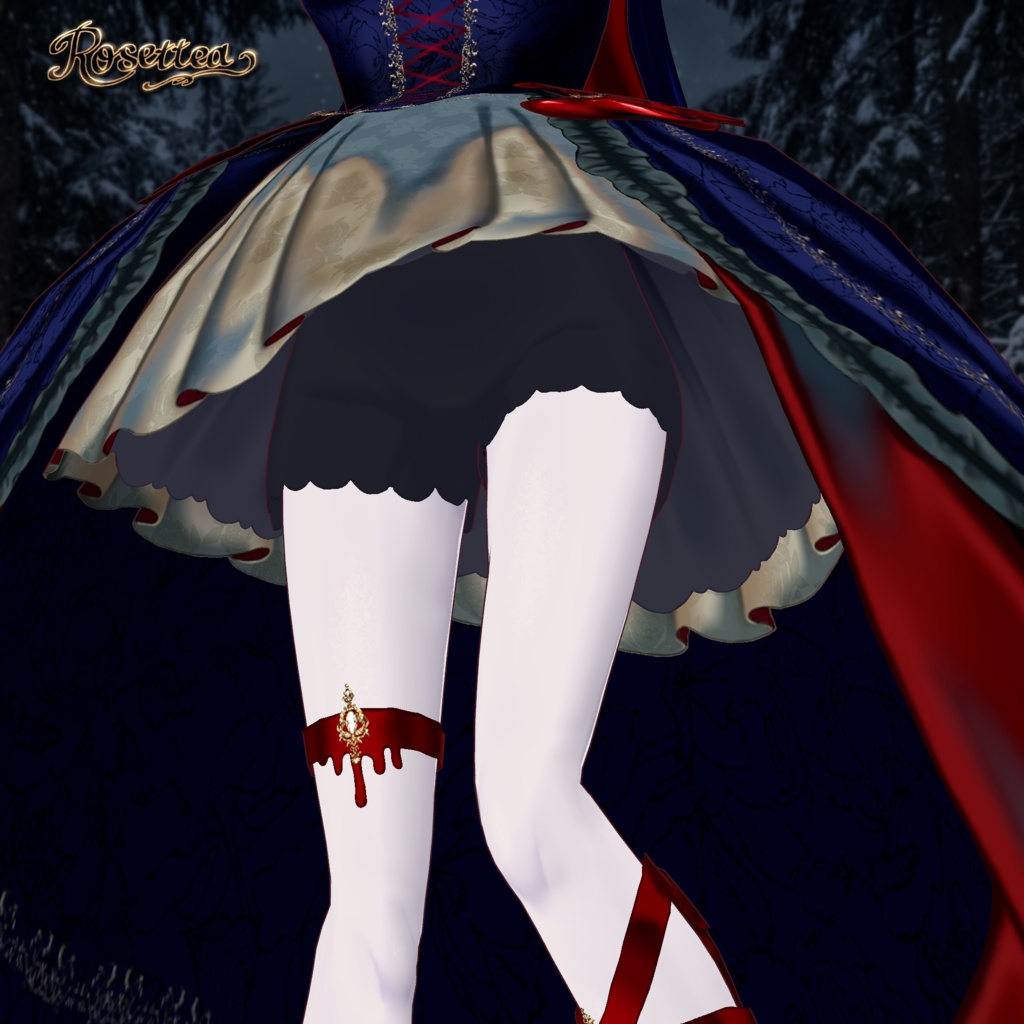 🎃ハロウィンまで500円OFF🎃【VRM/VRoidモデル+衣装セット】Darkside Snow White🍎