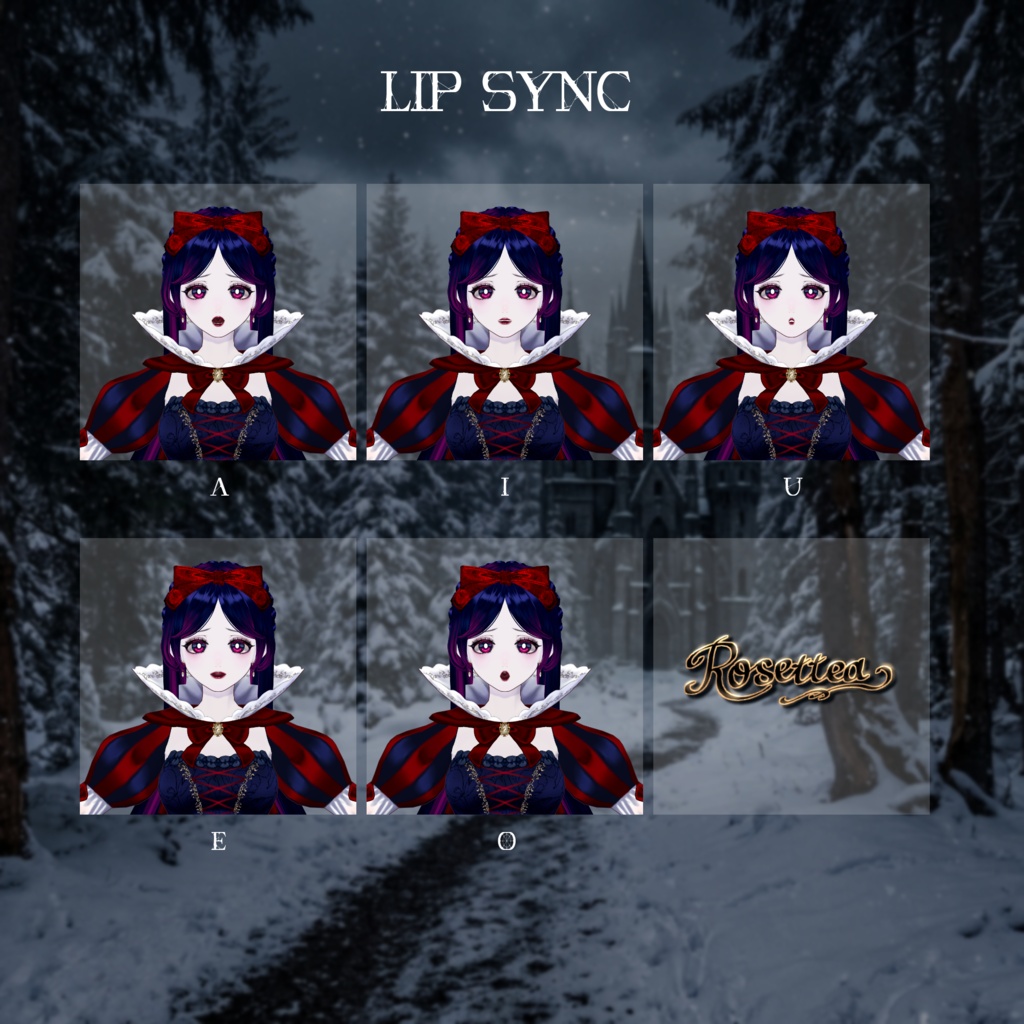 🎃ハロウィンまで500円OFF🎃【VRM/VRoidモデル+衣装セット】Darkside Snow White🍎