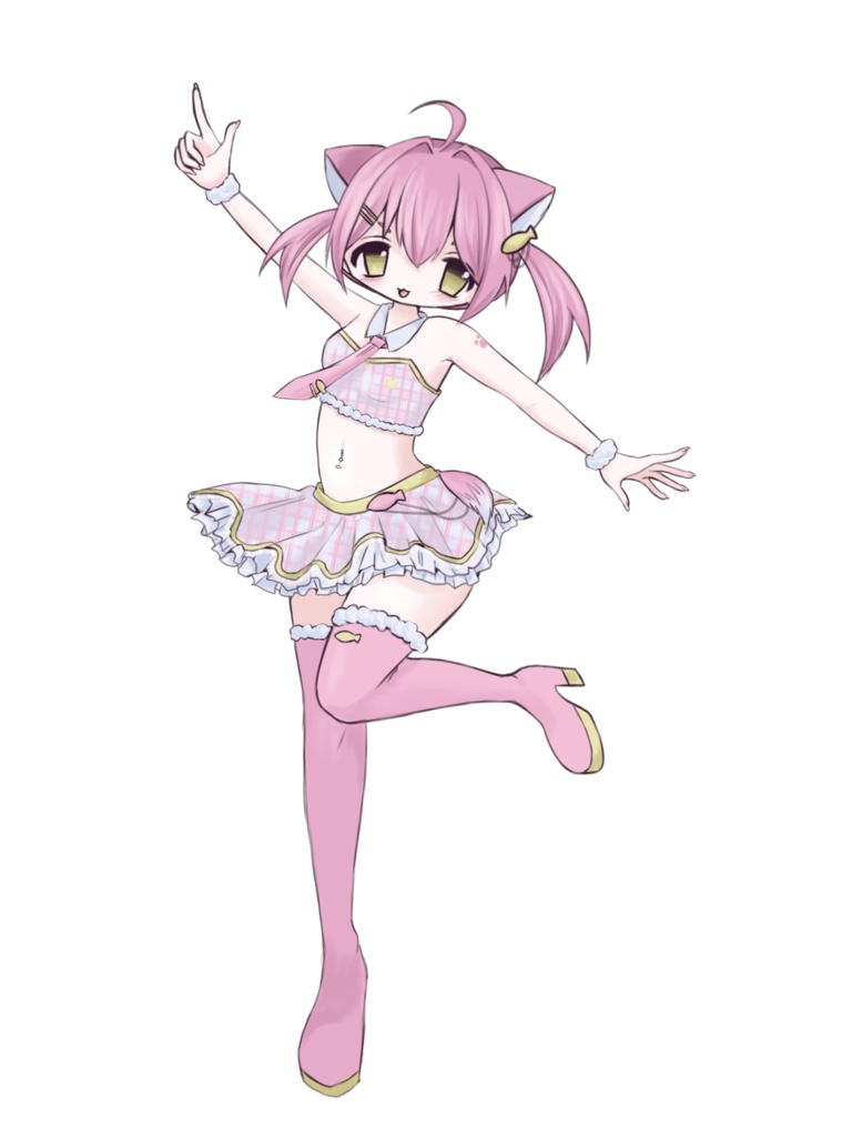 にゃんにゃんあいどるキーホルダー🩷