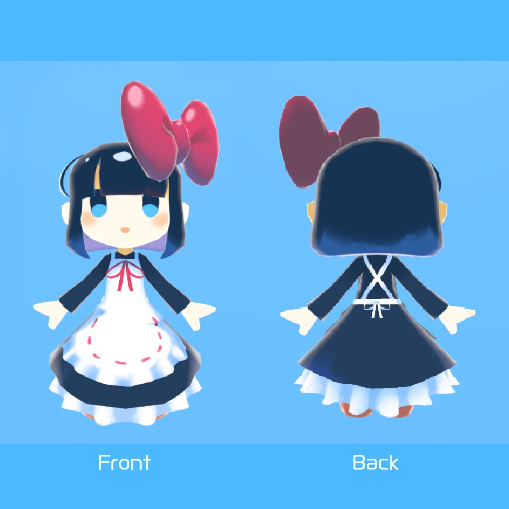 【オリジナル3Dアバター】リボン