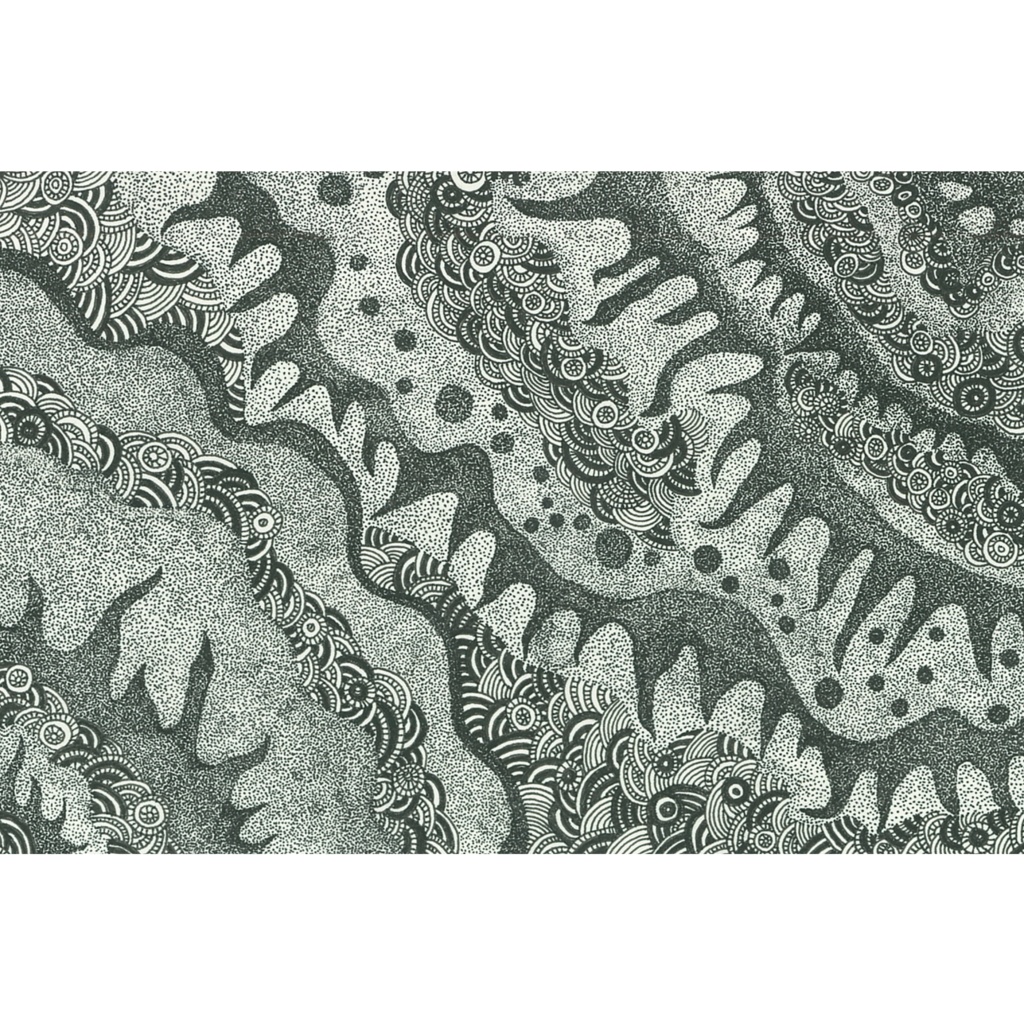 点描画 原画 樹海に行くのは金曜日 Booth