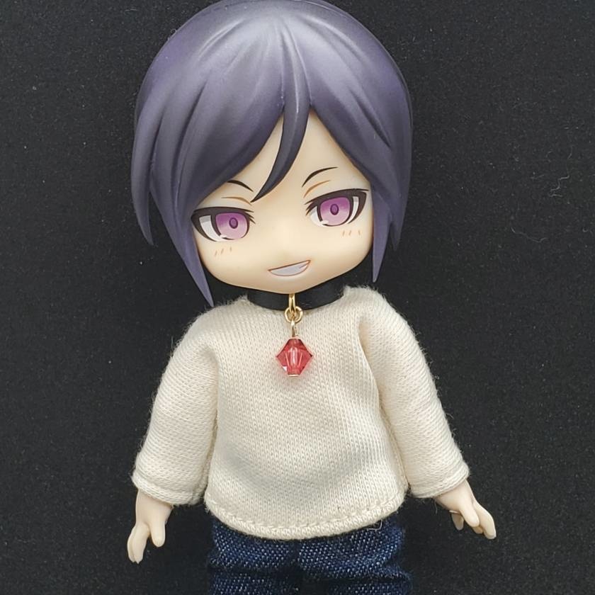 オビツ11用　牛革チョーカーネックレス