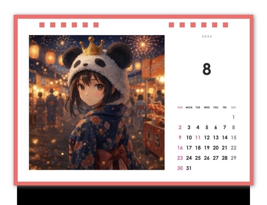 MARIN EMPIRE 卓上カレンダー 2026〔直筆サイン入り〕