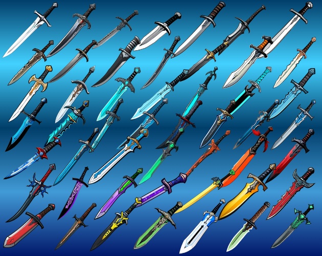 Pixel Hammer – Sword Icon Pack(50種類)