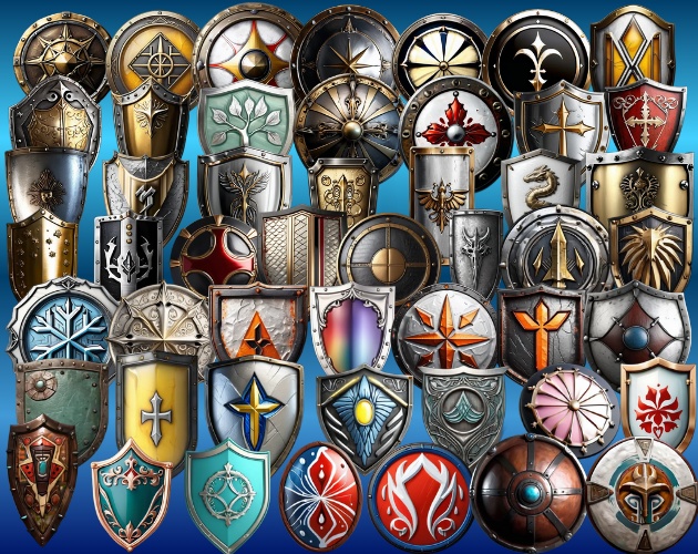 Pixel Hammer – Shield Icon Pack(50種類)