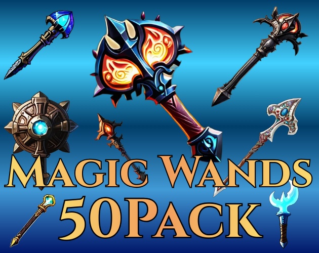 Pixel Hammer – Magic Wand Icon Pack（50種類）